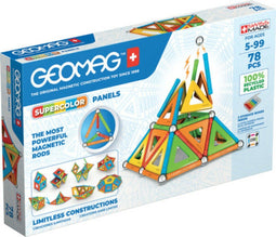 Geomag Super Color - Constructiesysteem - Educatief kinderspeelgoed - Gerecycled kunststof - 78 stuks