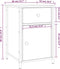 vidaXL - Nachtkastjes - 2 - st - 40x42x60 - cm - bewerkt - hout - sonoma - eikenkleurig