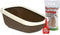 PeeWee EcoGranda XXL Kattenbak Startpakket Bruin/Ivoor - 66,5 x 48,5 x 28 cm