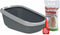 PeeWee EcoGranda XXL Kattenbak Startpakket Grijs/Antraciet - 66,5 x 48,5 x 28 cm