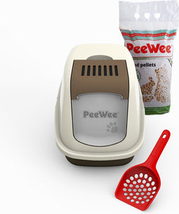 PeeWee EcoHus Startpakket - Kattenbak - Bruin - 56 x 39 x 38.5 cm