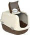 PeeWee XXL kattenbak EcoDome Startpakket Bruin/Ivoor - 66,5 x 48,5 x 46,5 cm