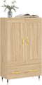 vidaXL - Hoge - kast - 69,5x31x115 - cm - bewerkt - hout - sonoma - eikenkleurig