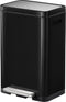 EKO X-Cube - Pedaalemmer - 2x20L Soft Close Fingerprintproof - zwart glanzend mat RVS (2 stuks)