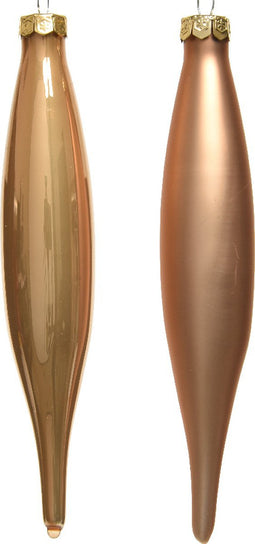 Pegel glas d3h15 cm camel 6st