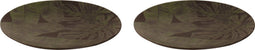 Palmer Bord Jungle Aurora 31 cm Groen Bruin Stoneware 2 stuk(s)