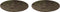Palmer Bord Jungle Aurora 31 cm Groen Bruin Stoneware 2 stuk(s)