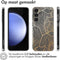 imoshion Hoesje Geschikt voor Samsung Galaxy S23 FE Hoesje Siliconen - imoshion Design hoesje - Meerkleurig / Golden Leaves Transparant