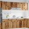 vidaXL - Hangkasten - 2 - st - Lyon - 50x31x60 - cm - bewerkt - hout - oud - houtkleurig