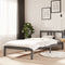 vidaXL - Bedframe - massief - hout - grijs - 90x200 - cm