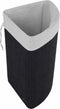 Zwarte bamboe wasmand 60 liter - Hoekmodel