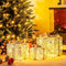 Coast 3-delige LED cadeauboxen set - warmwit verlichting - 25×25×23 / 20×20×18 / 15×15×13 cm - wit