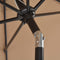 vidaXL - Parasol - met - metalen - paal - 300 - cm - taupe