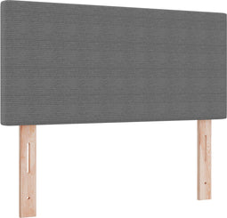 vidaXL - Hoofdbord - Simpel - Ontwerp - Lichtgrijs - 80 - cm - Corduroy - Stof