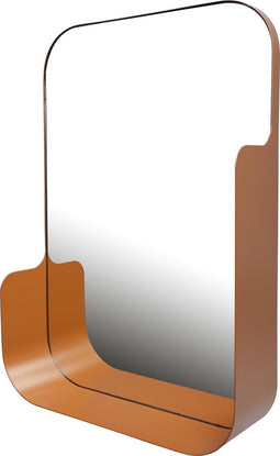 Pekodom - Spiegel - Ronde Hoeken Messing 60x40x12cm