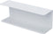 Pekodom - WandPlank - Staal Gevouwen Dubbel Wit 60x14x12cm