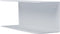 Pekodom - WandPlank - Staal Gevouwen Dubbel Wit 60x14x12cm