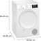 Siemens WT43H00AFG - iQ300 - Warmtepompdroger - 8 kg - autoDry - Stil 65 dB - NL/FR Display