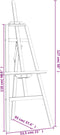 Schildersezel 53,5x95x127 cm massief grenenhout