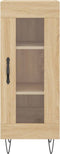 vidaXL - Dressoir - 34,5x34x90 - cm - bewerkt - hout - sonoma - eiken