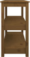 vidaXL - Wandtafel - 110x40x74 - cm - massief - grenenhout - honingbruin
