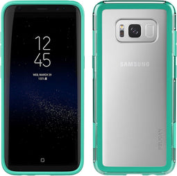 PELI Adventurer Backcover Hoesje - Geschikt voor Samsung Galaxy S8+ - Gsm case - Transparant / Turquoise