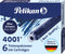 Pelikan - Inktpatroon 4001 blauw/zwart | 10 stuks