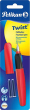Pelikan Twist - vulpen - Fiery Red M + 2x standaard inktpatroon