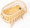 Pellianni: POPPENWIEG 38x25x28cm , in rotan, handgemaakt, matras incl., 3+