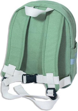 Pellianni: RUGZAK GROEN 28x23x10cm, ca 6,5l, ecovriendelijk en veganistisch canvas katoen, Zweeds design, 18m+
