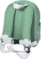 Pellianni: RUGZAK GROEN 28x23x10cm, ca 6,5l, ecovriendelijk en veganistisch canvas katoen, Zweeds design, 18m+