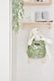 Pellianni: RUGZAK GROEN 28x23x10cm, ca 6,5l, ecovriendelijk en veganistisch canvas katoen, Zweeds design, 18m+