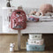 Pellianni: RUGZAK ROOS 28x23x10cm, ca 6,5l, ecovriendelijk en veganistisch canvas katoen, Zweeds design, 18m+