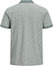 Jack & Jones JPRBLUWIN - Polo korte mouw - Groene polo met bloemen - Dark Forest - Maat S