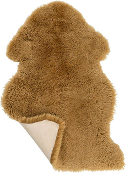 J-Line vloermat - schapenvel - oker