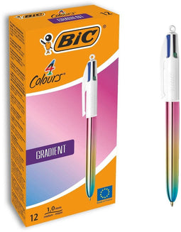Pen Bic Gradient 0,32 mm Multicolour (12 Stuks)