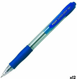 Pen Pilot Supergrip Blauw 0,4 mm (12 Stuks)