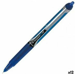 Pen Roller Pilot V7 RT Blauw 0,5 mm Naald (12 Stuks)