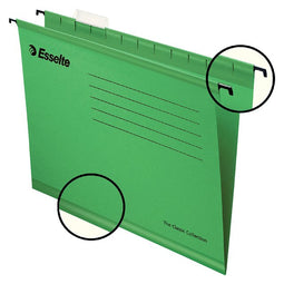 Pendaflex - Hangmap esselte classic folio v-bodem groen | 25 stuks