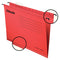 Esselte - Hangmap esselte classic folio v-bodem rood | 25 stuks