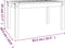 vidaXL Tuintafel 82,5x50,5x45 cm massief douglashout