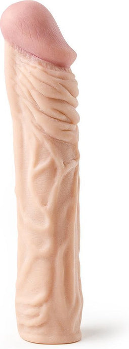 Penis sleeve die echt aanvoelt - 19.5cm - blank