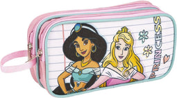Pennenetui met 2 vakken Disney Princess Roze 22,5 x 8 x 10 cm