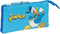 Pennenetui met 2 vakken Donald Blauw 22 x 12 x 3 cm