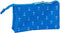 Pennenetui met 2 vakken Donald Blauw 22 x 12 x 3 cm