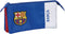 Pennenetui met 2 vakken F.C. Barcelona Blauw Kastanjebruin 22 x 12 x 3 cm