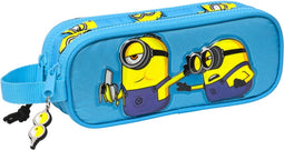 Pennenetui met 2 vakken Minions Minionstatic Blauw (21 x 8 x 6 cm)