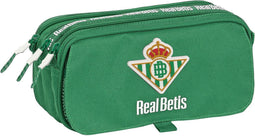 Pennenetui met 2 vakken Real Betis Balompié Groen 21,5 x 10 x 8 cm