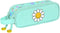 Pennenetui met 2 vakken Smiley Summer fun Turkoois (21 x 8 x 6 cm)
