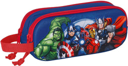 Pennenetui met 2 vakken The Avengers 3D Marineblauw 21 x 8 x 6 cm